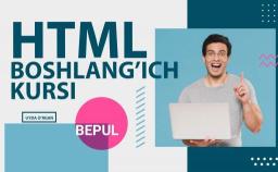 Html boshlang'ich o'quv qo'llanmasi